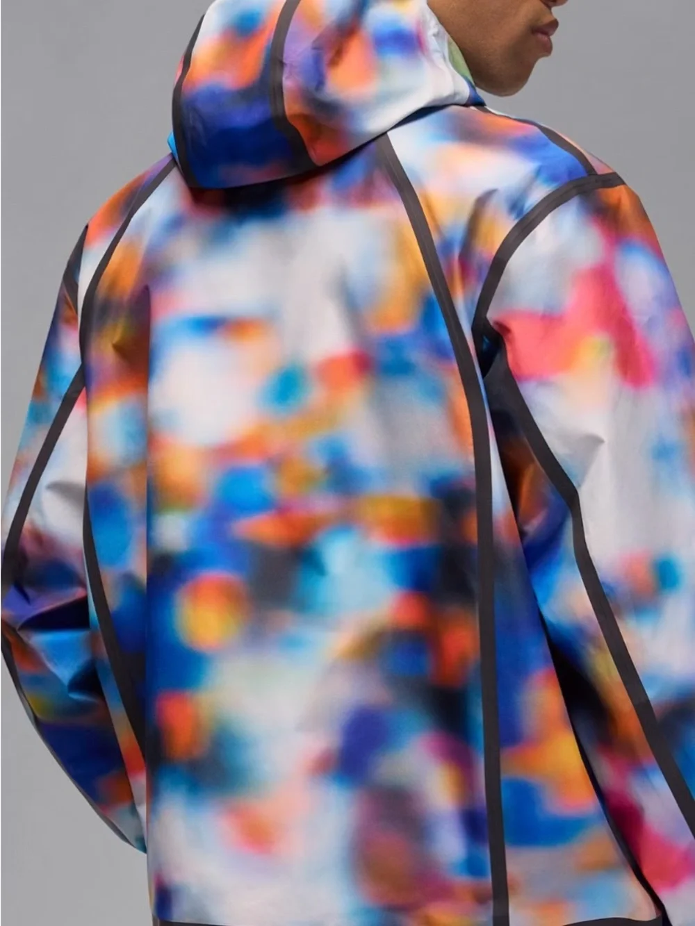 Jordan Men's Multicolor Water-Resistant Hooded  Gore-Tex Jacket sz large